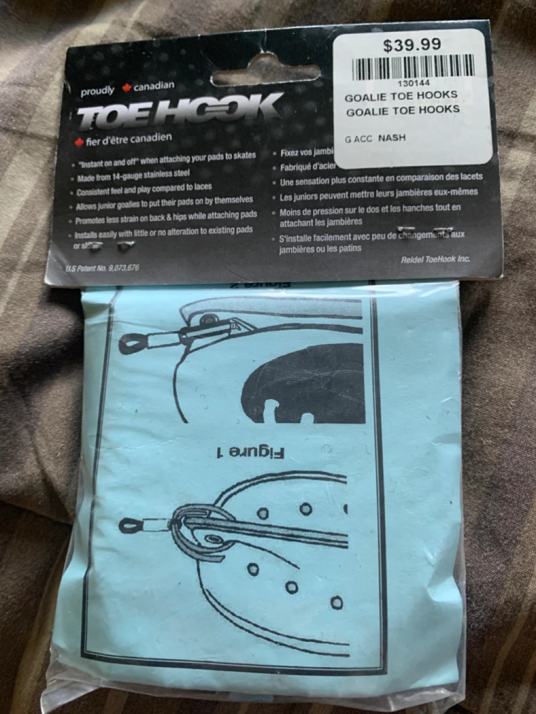 Toe hooks for goalie pads - photo 2