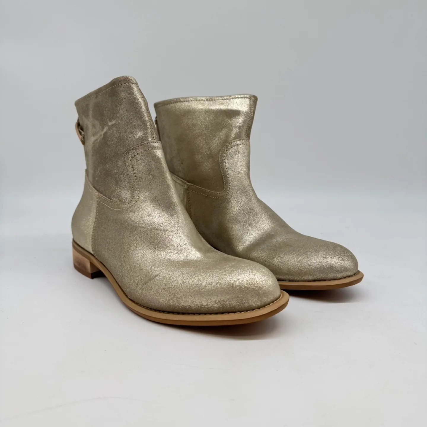 Gap Women’s Metallic Gold Ankle Boots – Size US 9– New with Box thumbnail