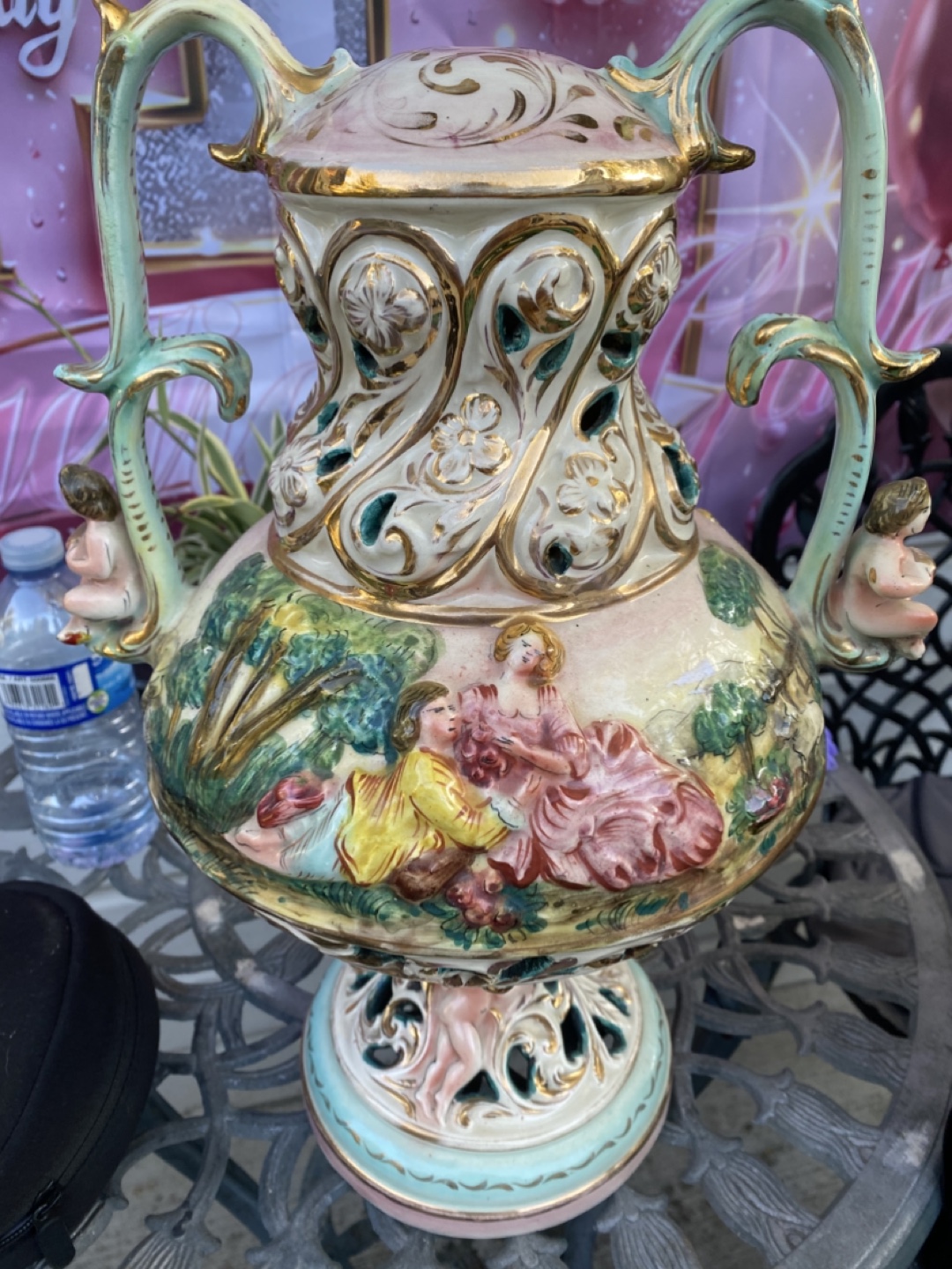 Vintage Decorative Vase with Handles - photo 2