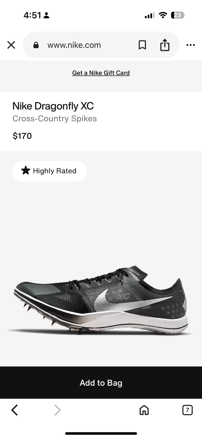 Nike Dragonfly XC Cross-Country Spikes - US 8.5 - photo 2