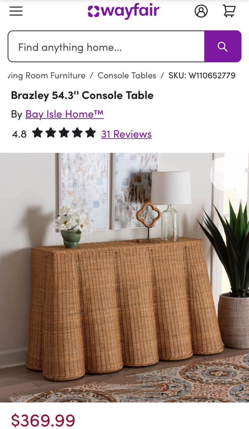 New Boho Bohemian Entryway Accent Console Table - photo 3