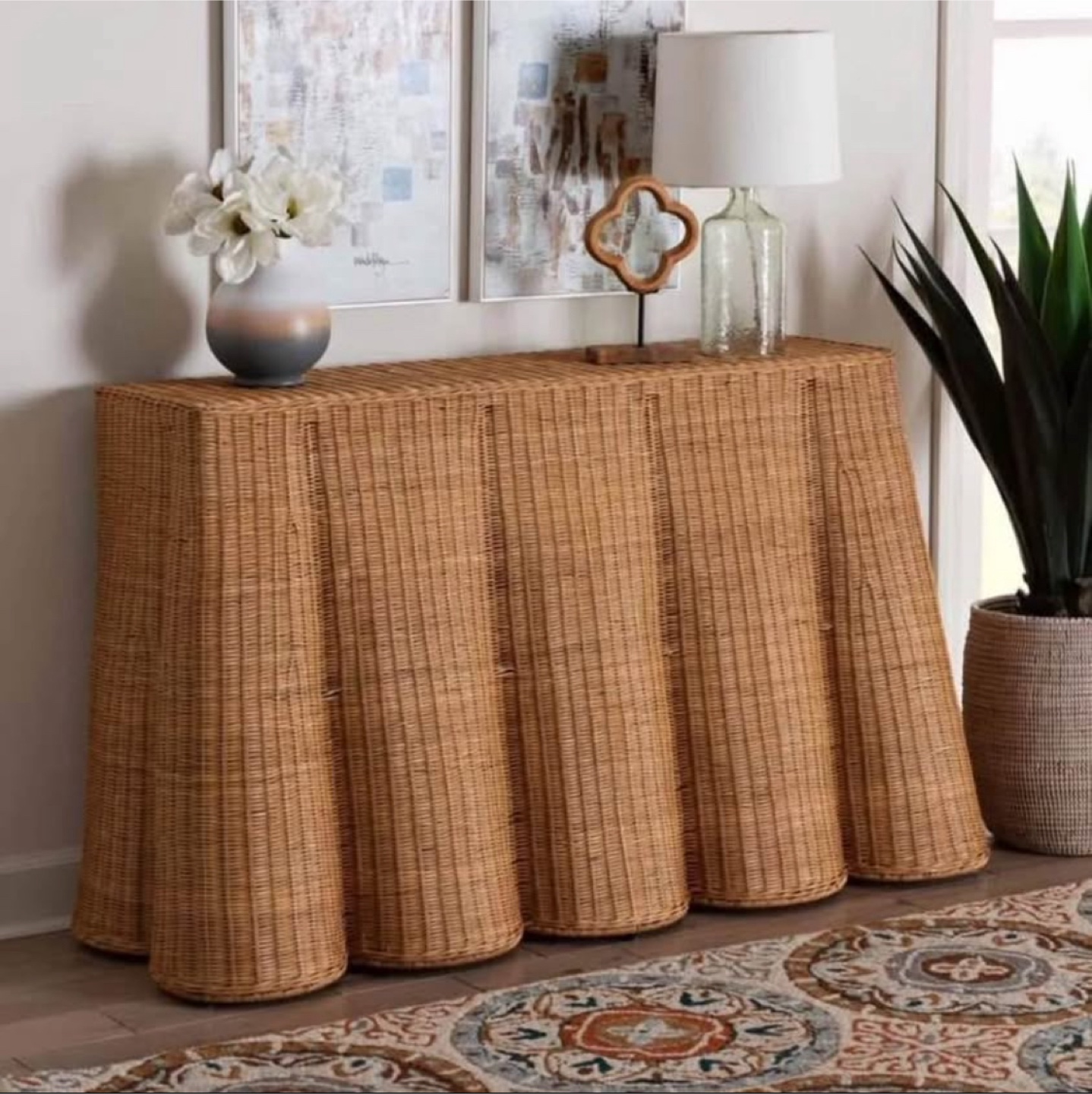 New Boho Bohemian Entryway Accent Console Table - photo 2