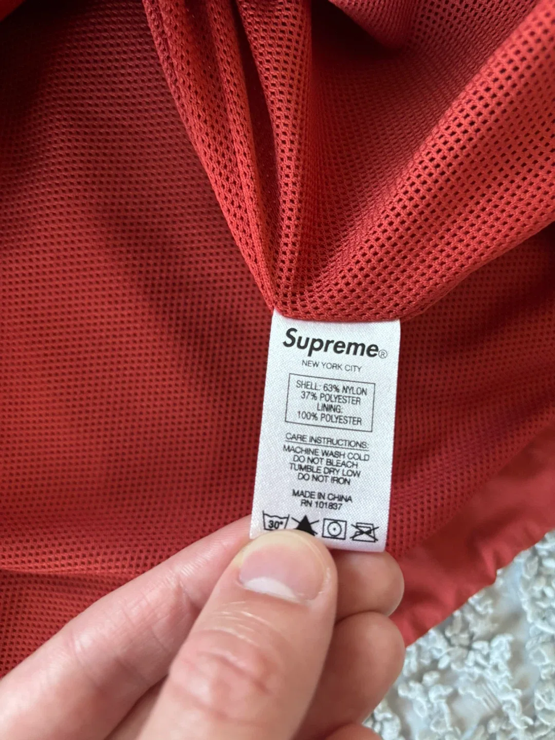 SS19 Supreme Nylon Ripstop Hooded Pullover Jacket image indicator(6)