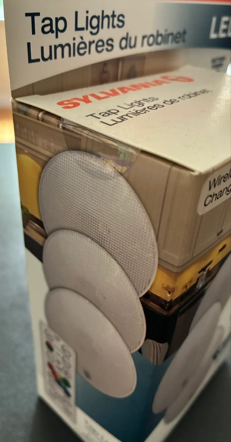 Sylvania LED Tap Lights w/ Wireless Remote (3 pack) - Brand New image indicator(3)