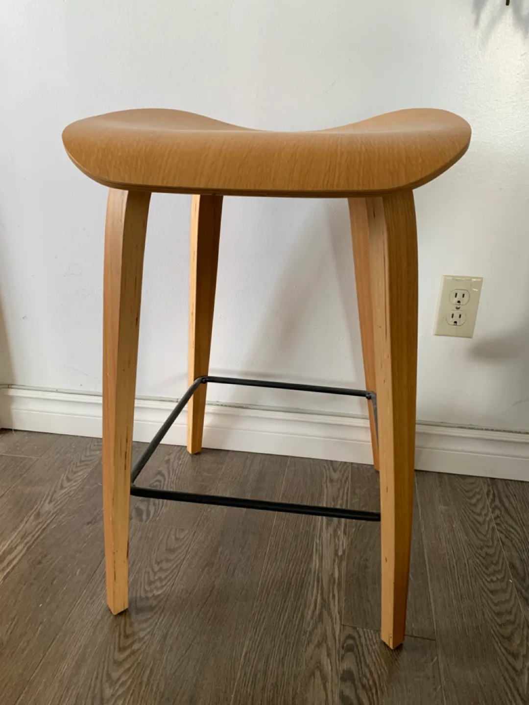 Wooden Saddle Seat Counter Height Stool 🥕 thumbnail