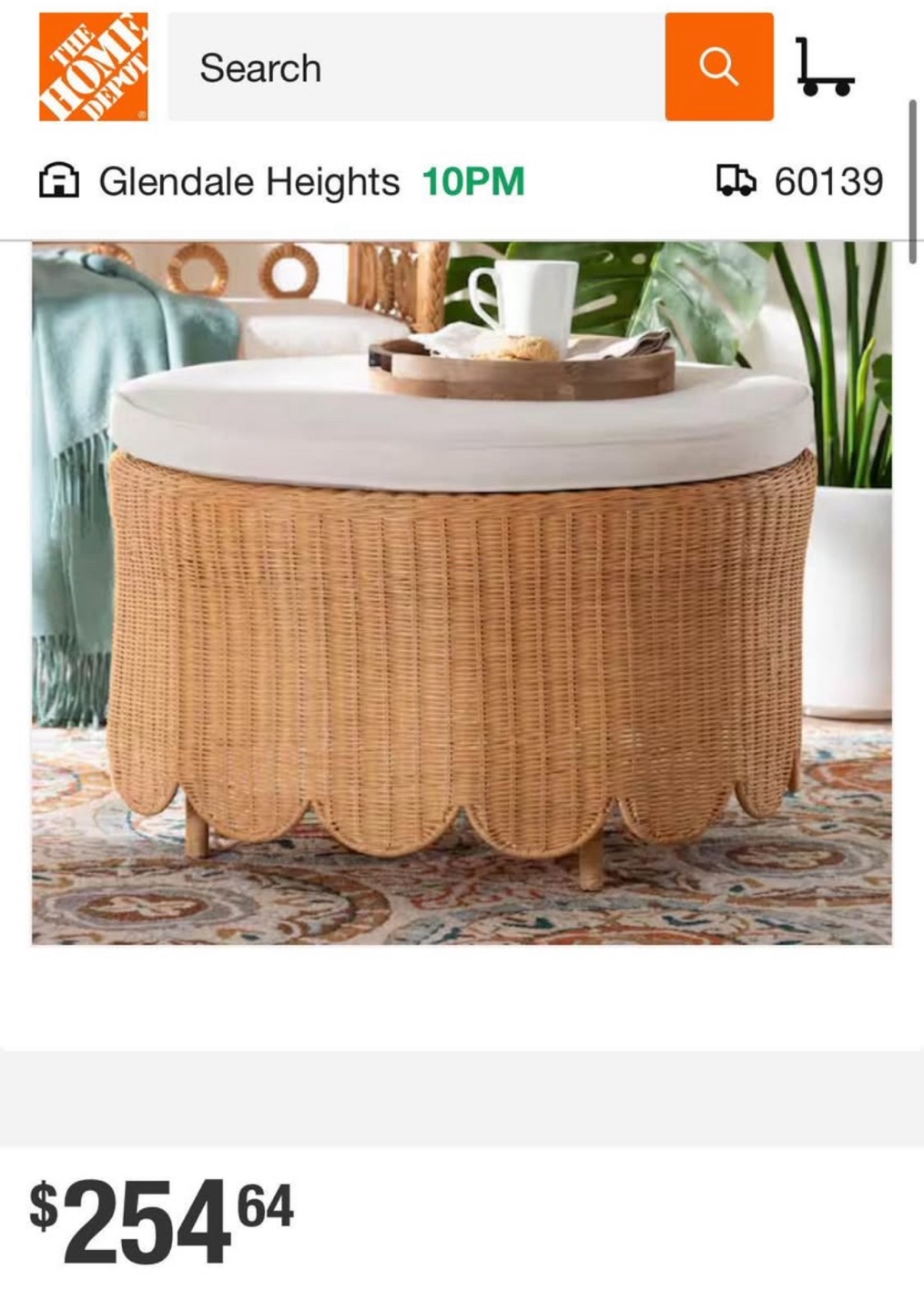 New Boho Bohemian Ottoman Coffee Table Accent Bench Seating - photo 2