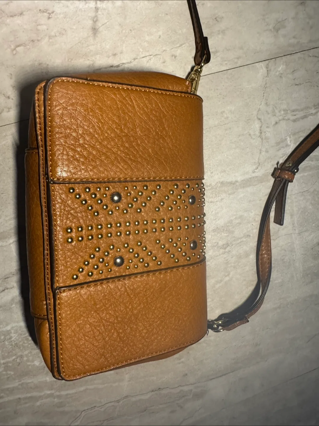 Enzo Angiolini Brown Crossbody Bag thumbnail