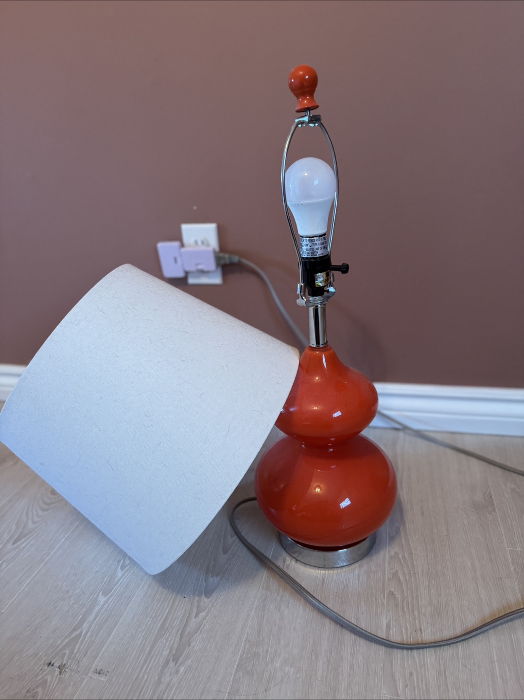 Orange Table Lamp