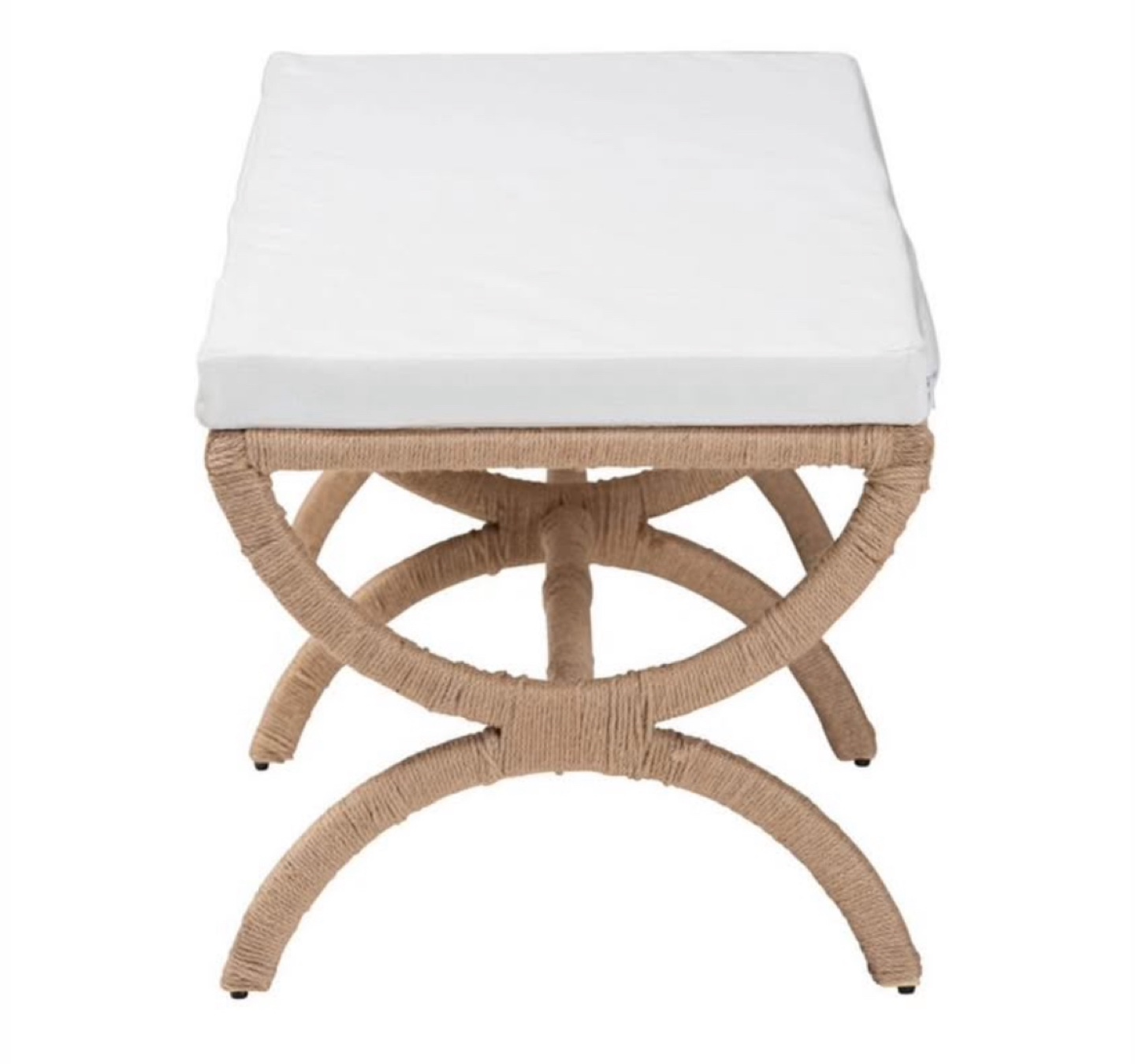 New Boho Bohemian Japandi Accent Bench Seating - photo 4