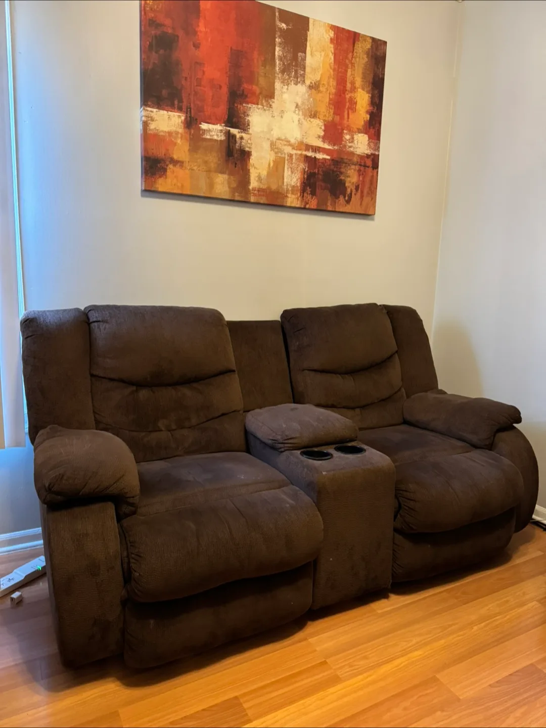 Brown Reclining Sofa image indicator(3)