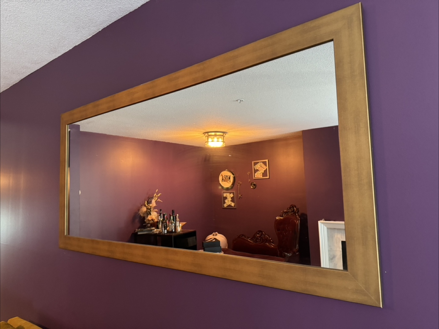 Large Gold Framed Mirror