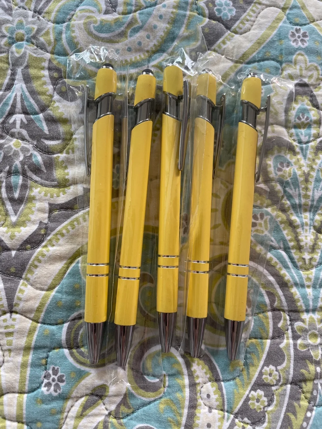 🥕Yellow Pens - Pack of 5 - New thumbnail