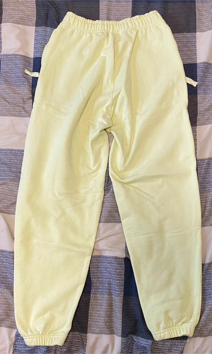 Nike Fleece Pants - XS - Light Yellow - photo 2