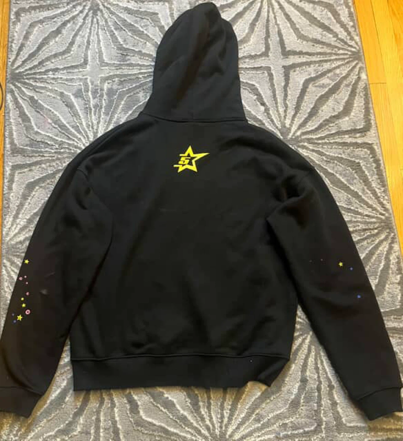 SP5DER Black Hoodie - Size S - photo 2