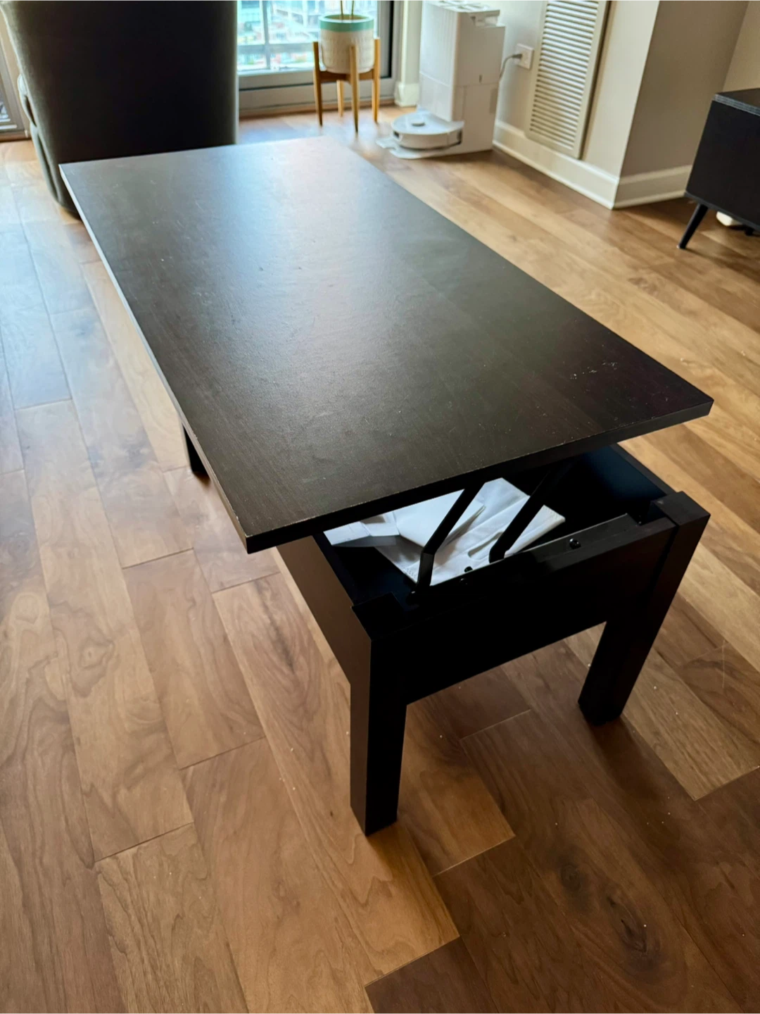 Black Lift-Top Coffee Table - photo 2