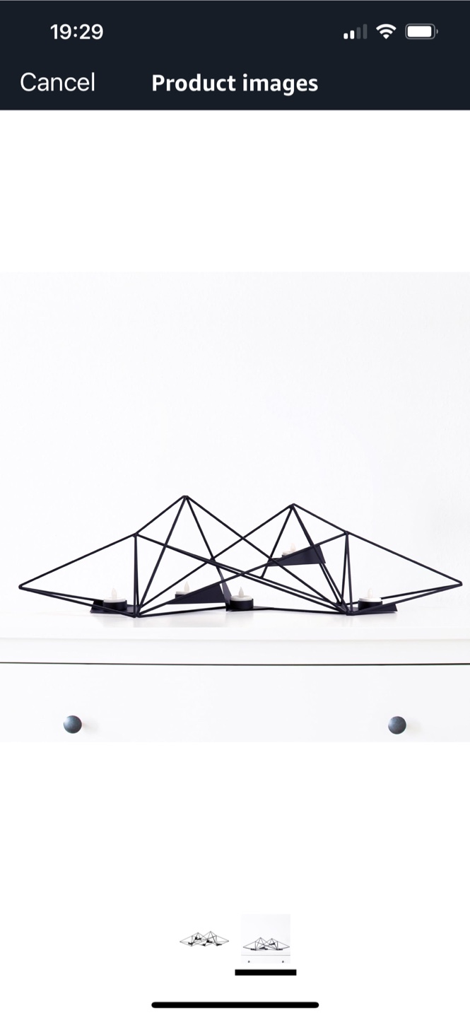 Design Modern GEO Tealight Iron Wall Candle Holder - photo 4