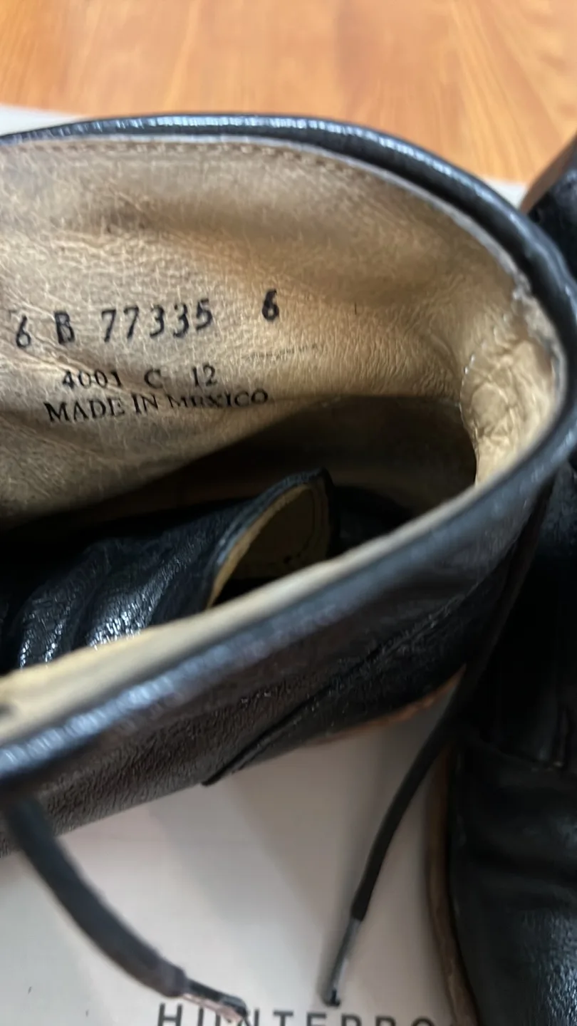 Frye Black Leather Ankle Boots - Size 6 image indicator(3)