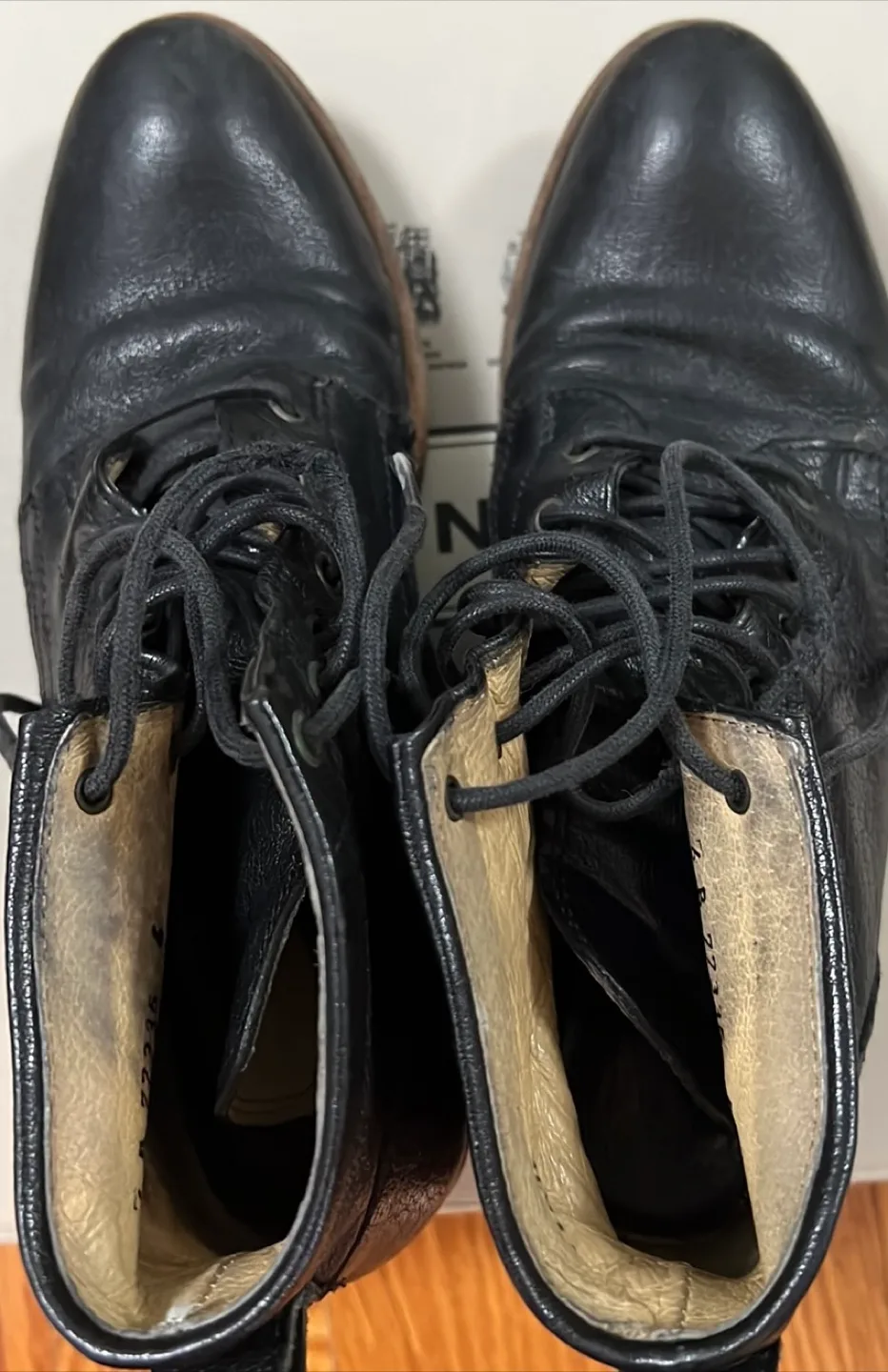 Frye Black Leather Ankle Boots - Size 6 image indicator(5)