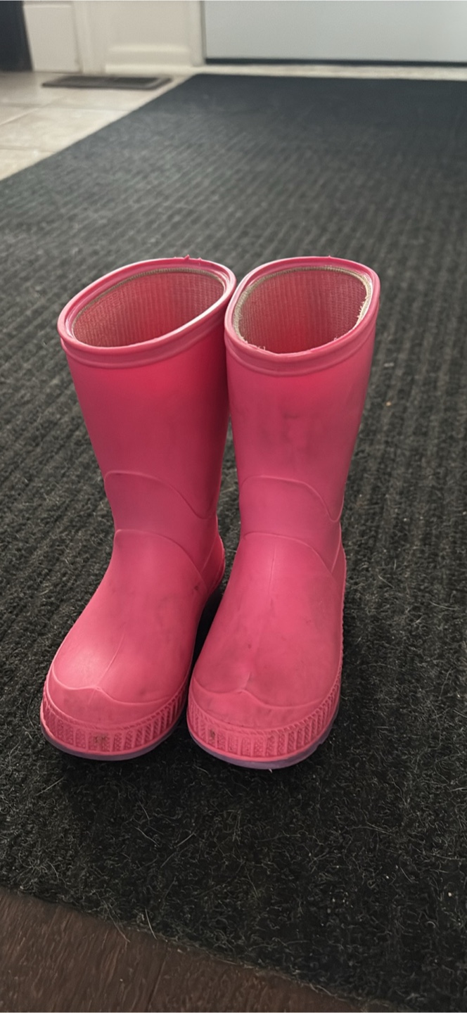 Pink Rain Boots size 6