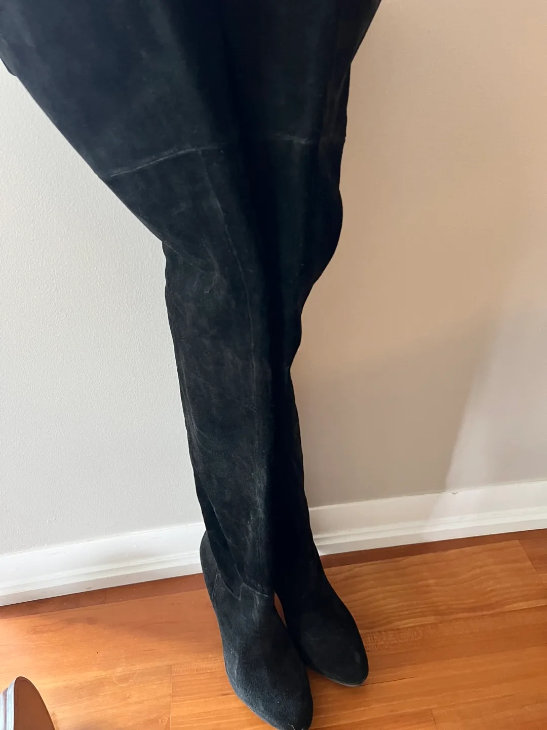 New- never worn Geox Black Suede -  Size 6.5 Boots image indicator(3)