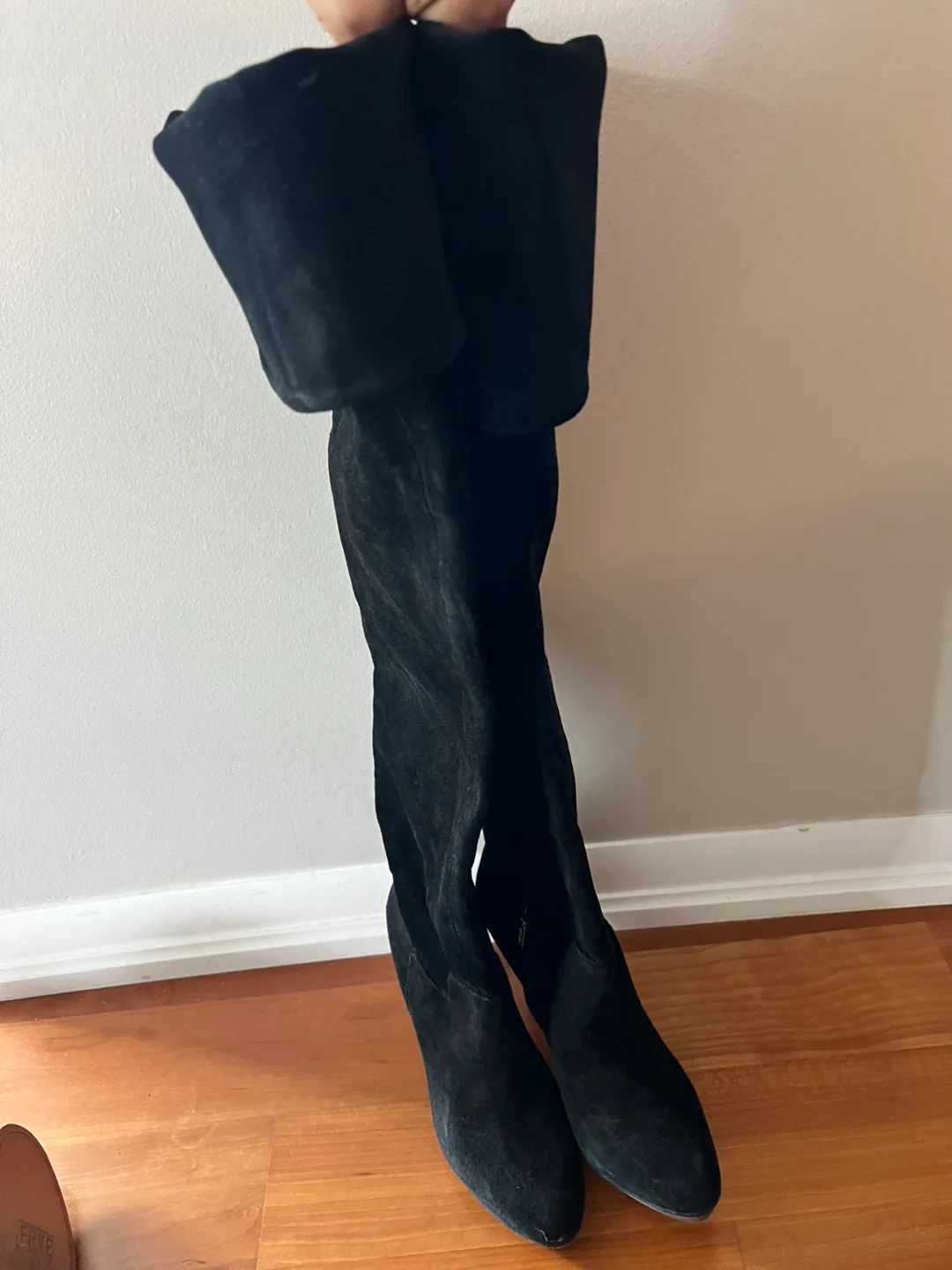 New- never worn Geox Black Suede -  Size 6.5 Boots image indicator(7)