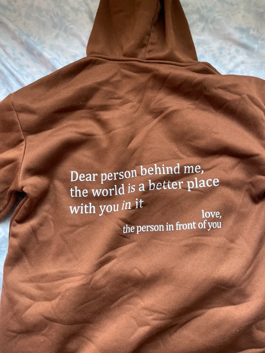 Brown Hoodie - You Are Enough thumbnail
