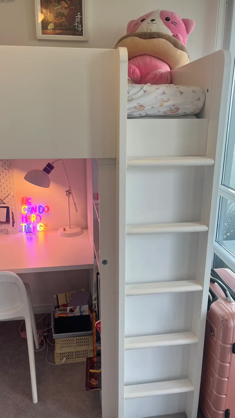 Ikea Småstad Loft Bed + free chair - Fair Condition image indicator(4)