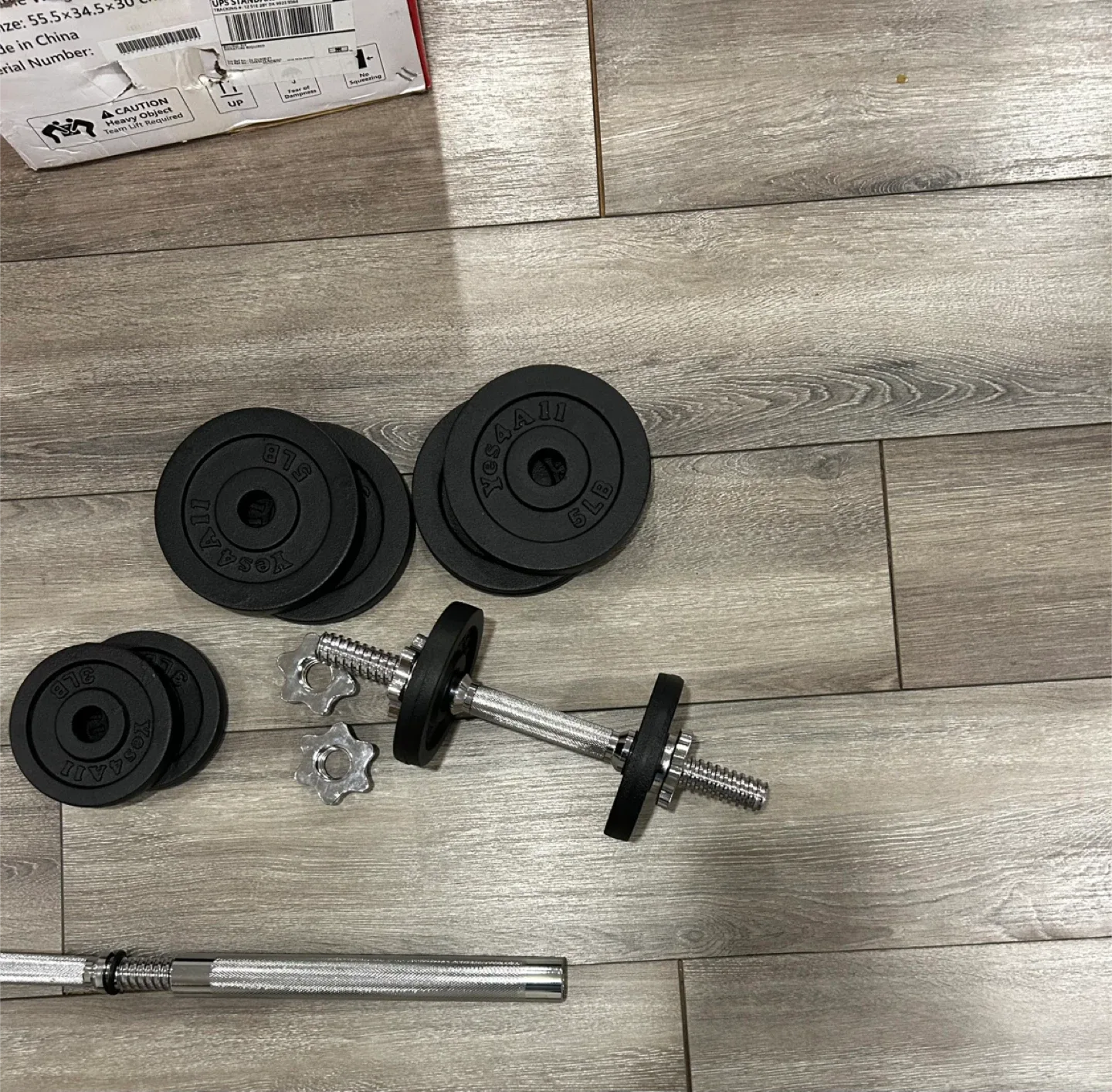 Yes4All Adjustable Dumbbell Set image indicator(3)