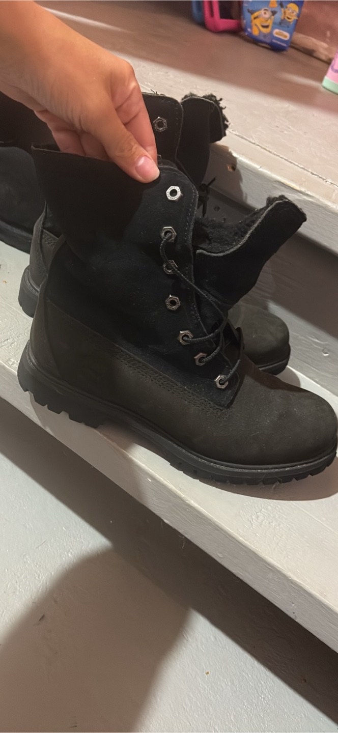 Timberland Black Boots women size7 - photo 2