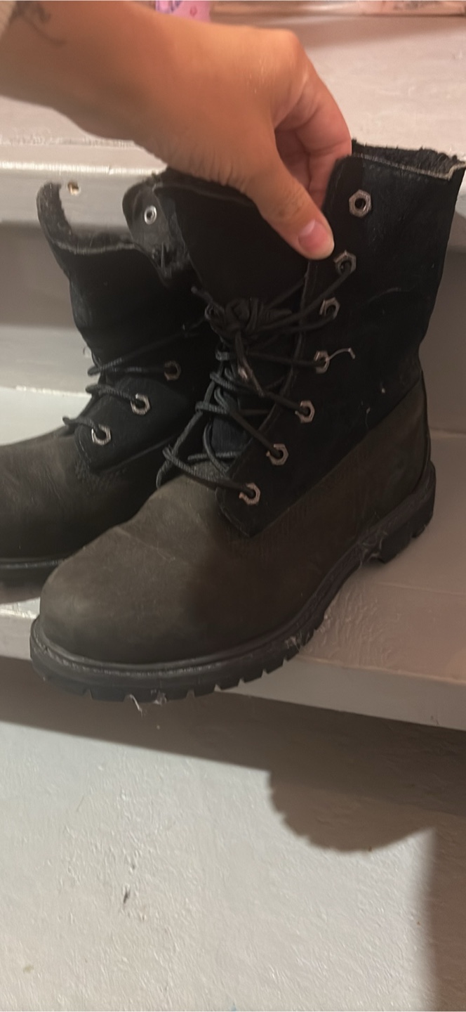 Timberland Black Boots women size7 - photo 3
