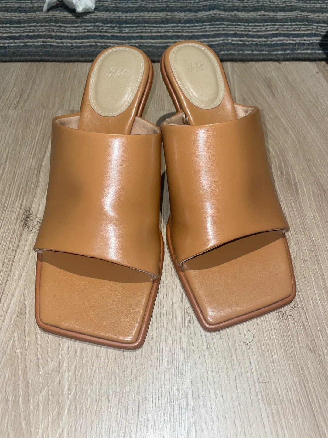 H&M Brown Heeled Mules, Size 8(39) thumbnail