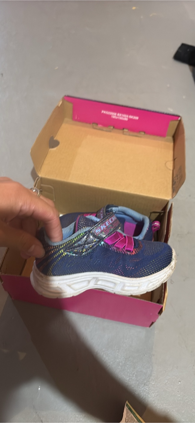 Skechers Kids' Blue/Pink Light-Up Shoes  - Size 7