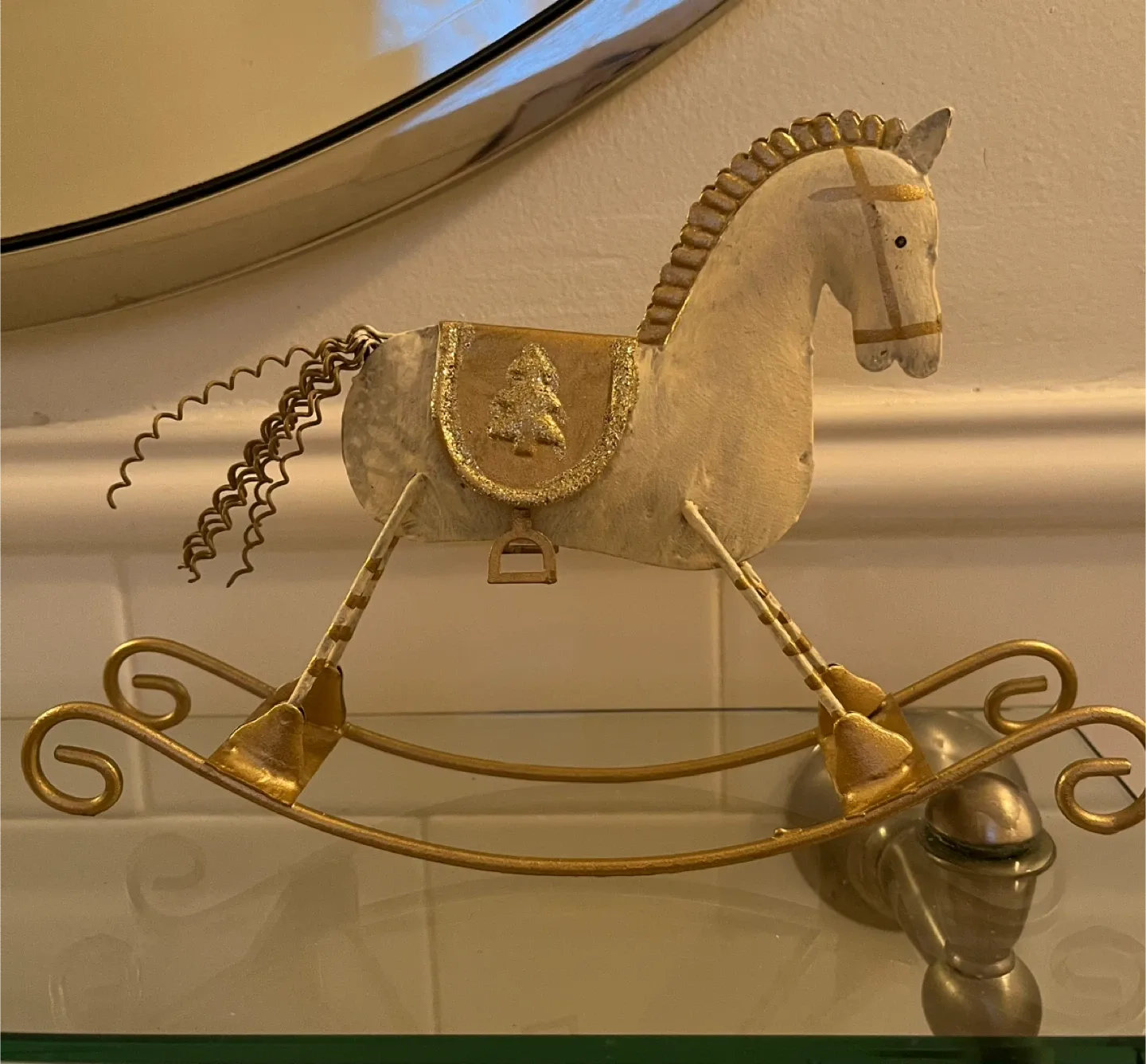 Rustic Rocking Horse Christmas Decoration 🥕 thumbnail
