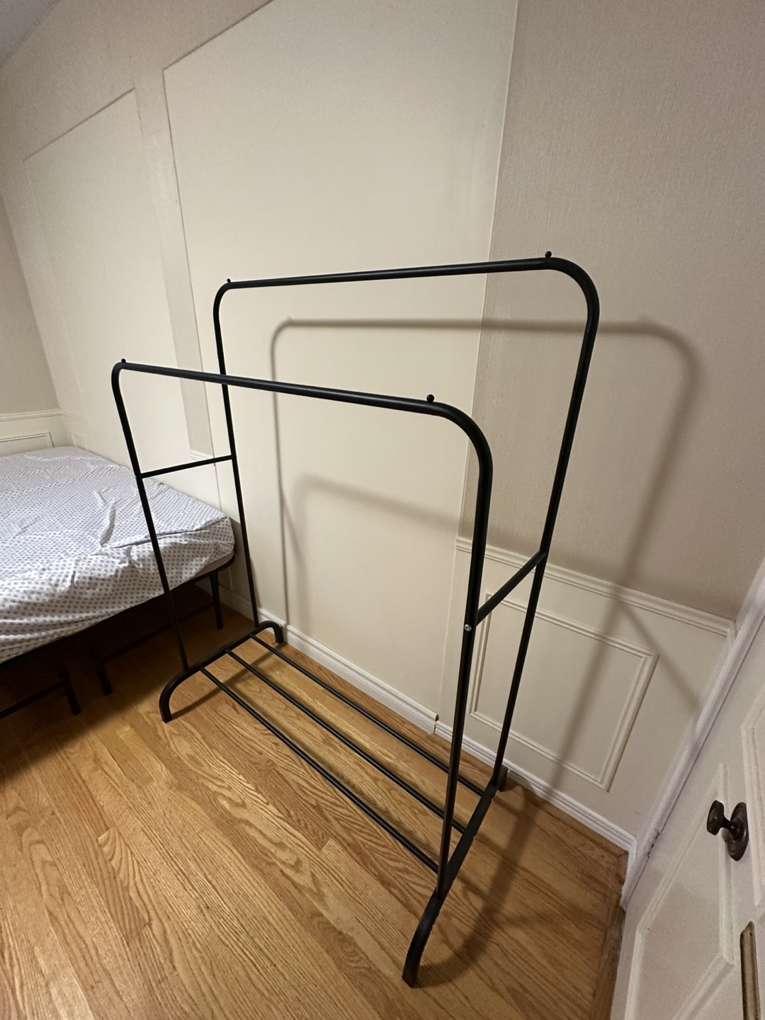 Double Rod Clothes Rack - Black - photo 3