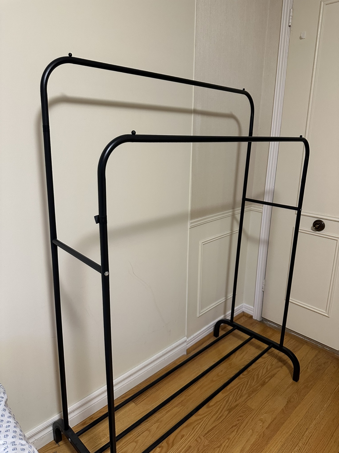 Double Rod Clothes Rack - Black - photo 2