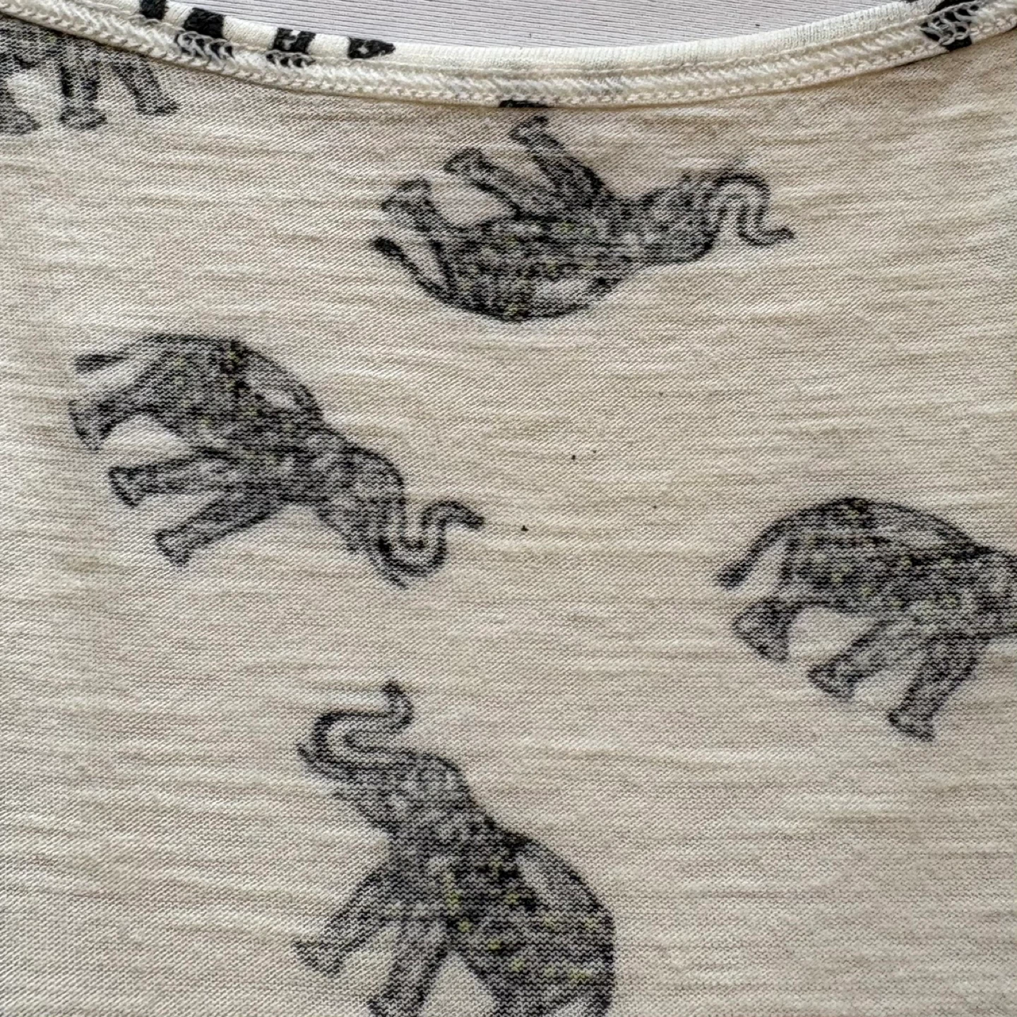 MyStyle Elephant Print Notch Neck Racerback Tank Top Size M - photo 4