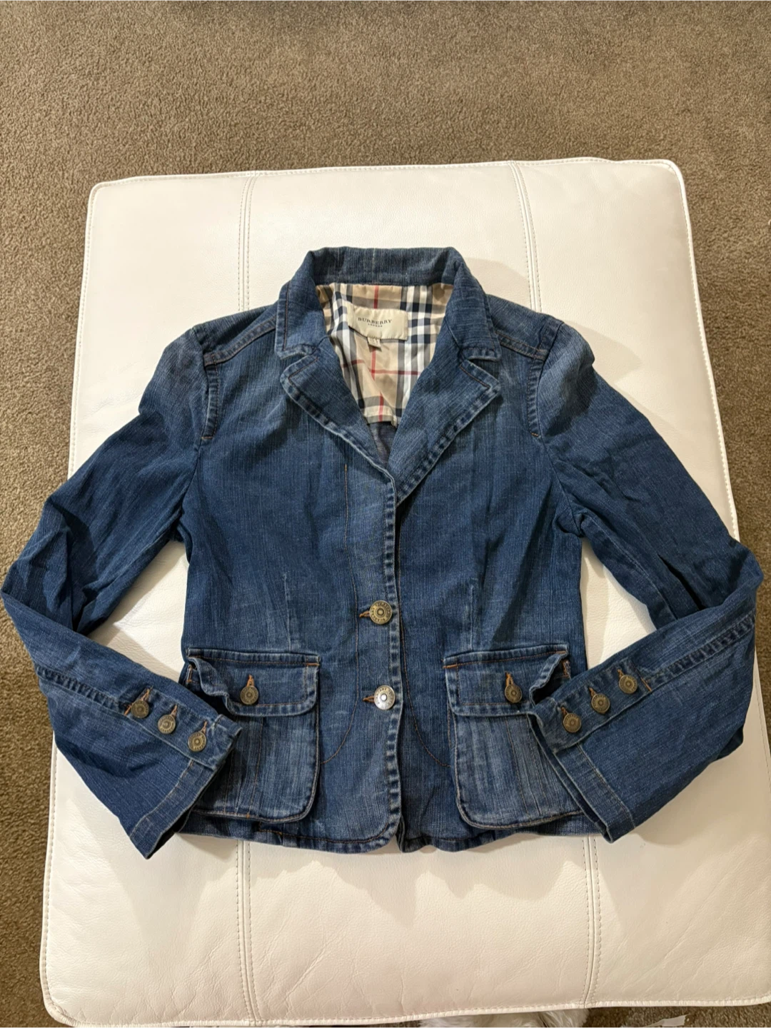 Burberry London Denim Jacket - Size 8