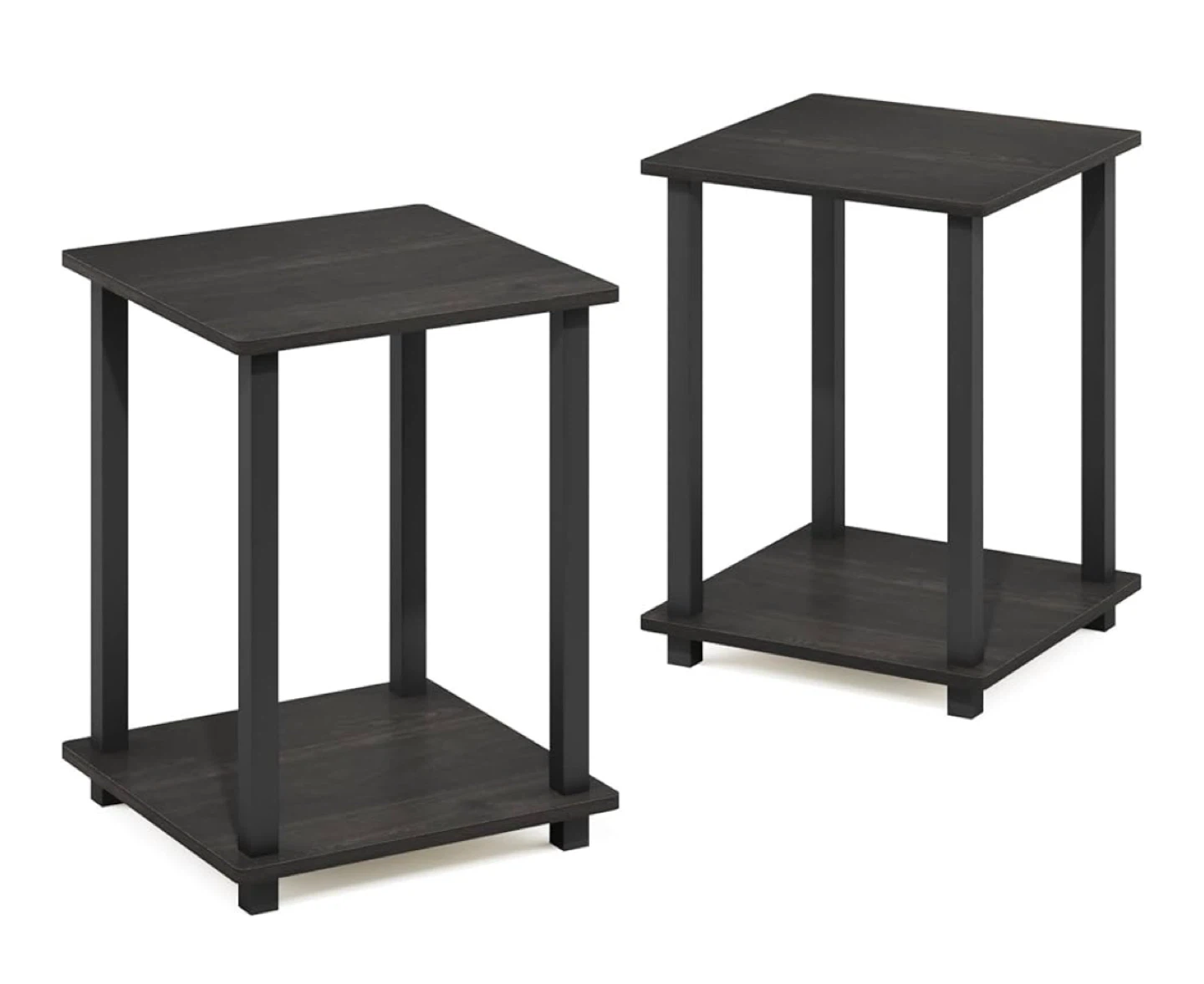 Set of 2 Black End Tables