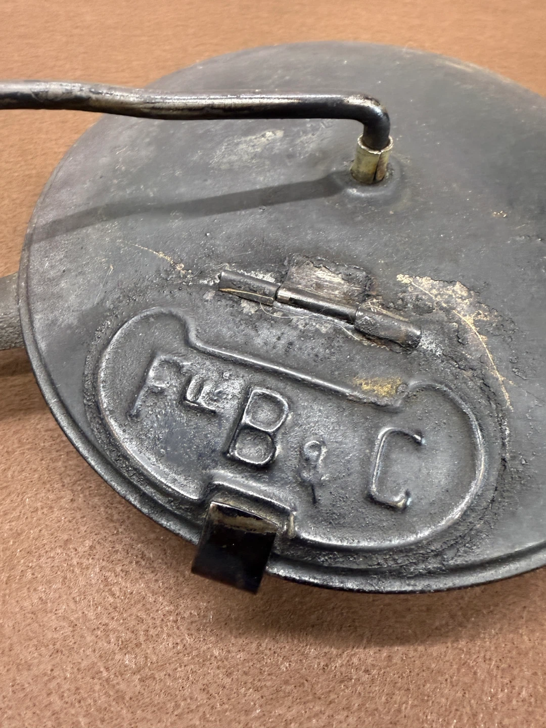 Vintage F.B.&C. Iron Hand Crank Roaster Roasting Coffee Bean - photo 4