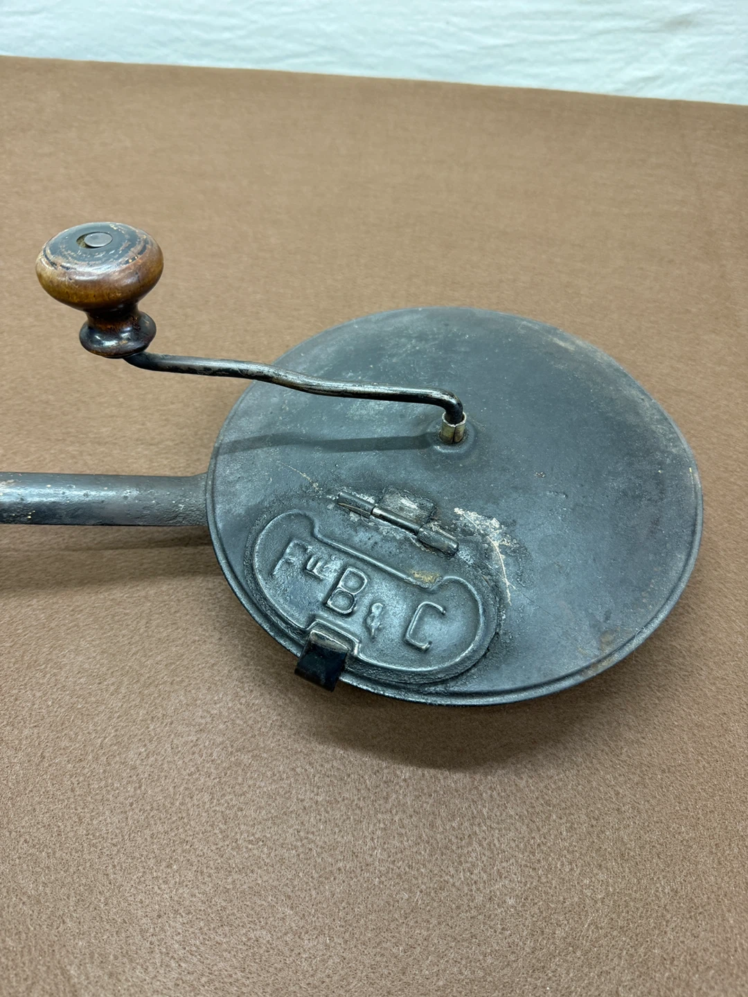 Vintage F.B.&C. Iron Hand Crank Roaster Roasting Coffee Bean - photo 3
