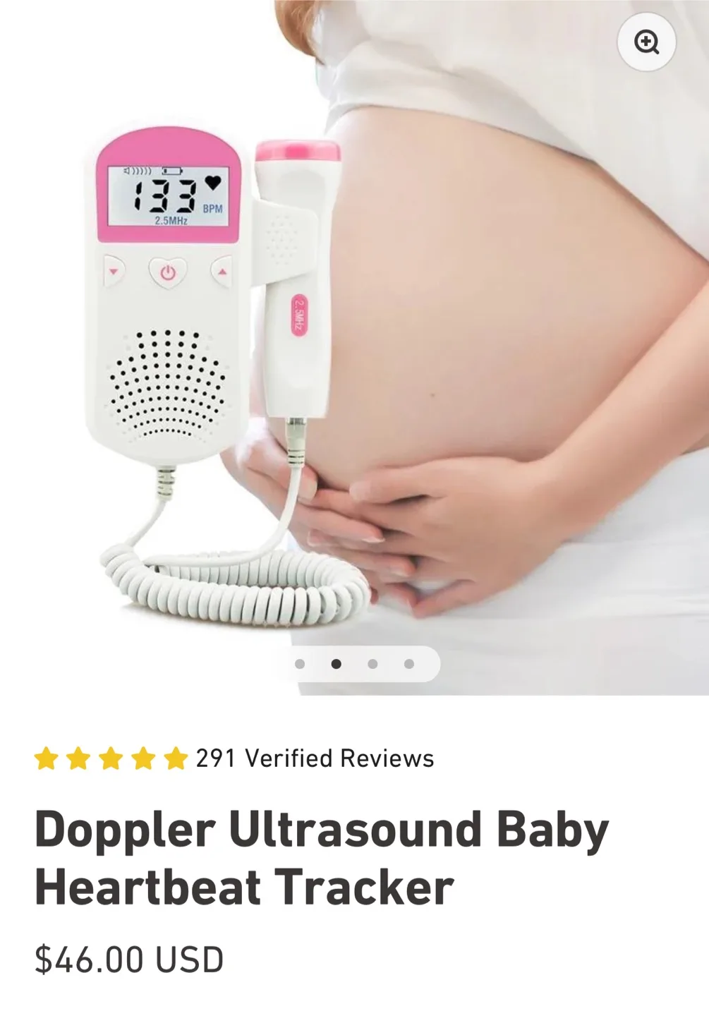 Ultrasound Heart Rate Monitor - Baby Doppler thumbnail