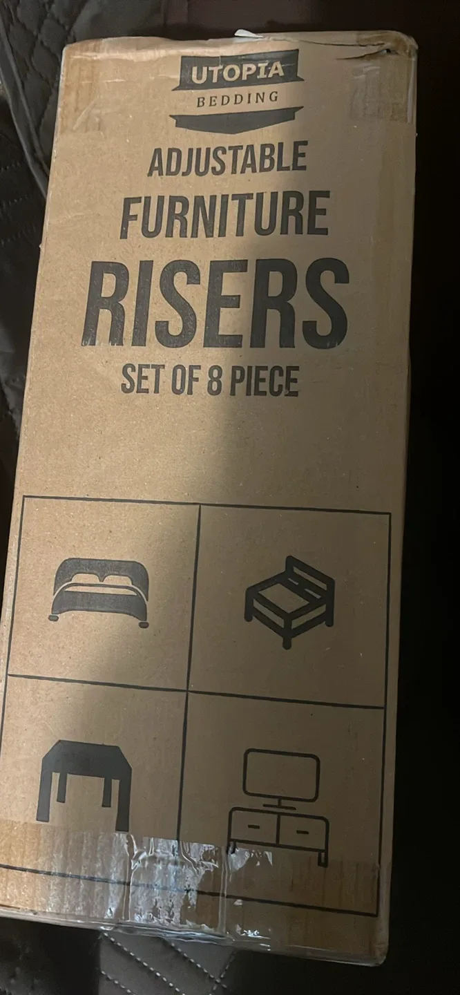 Utopia Bedding Adjustable Furniture Risers - Set of 8 image indicator(10)