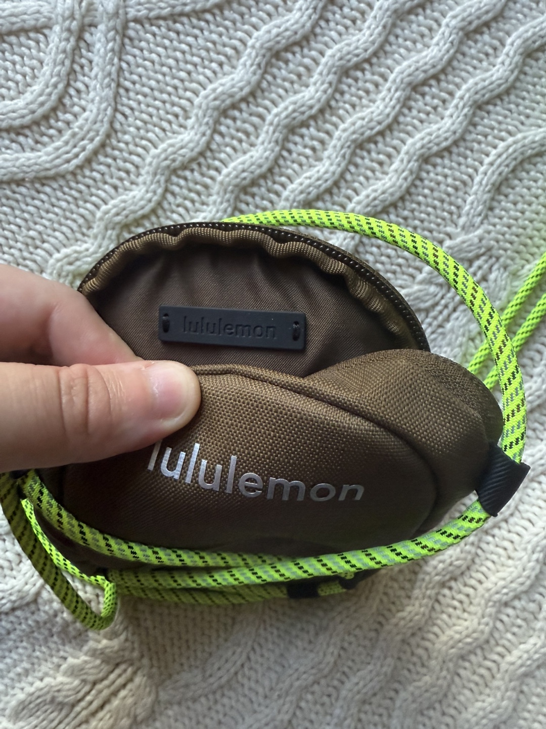 New Lululemon Ripstop Paracord Crossbody Bag - Brown & Green - photo 5