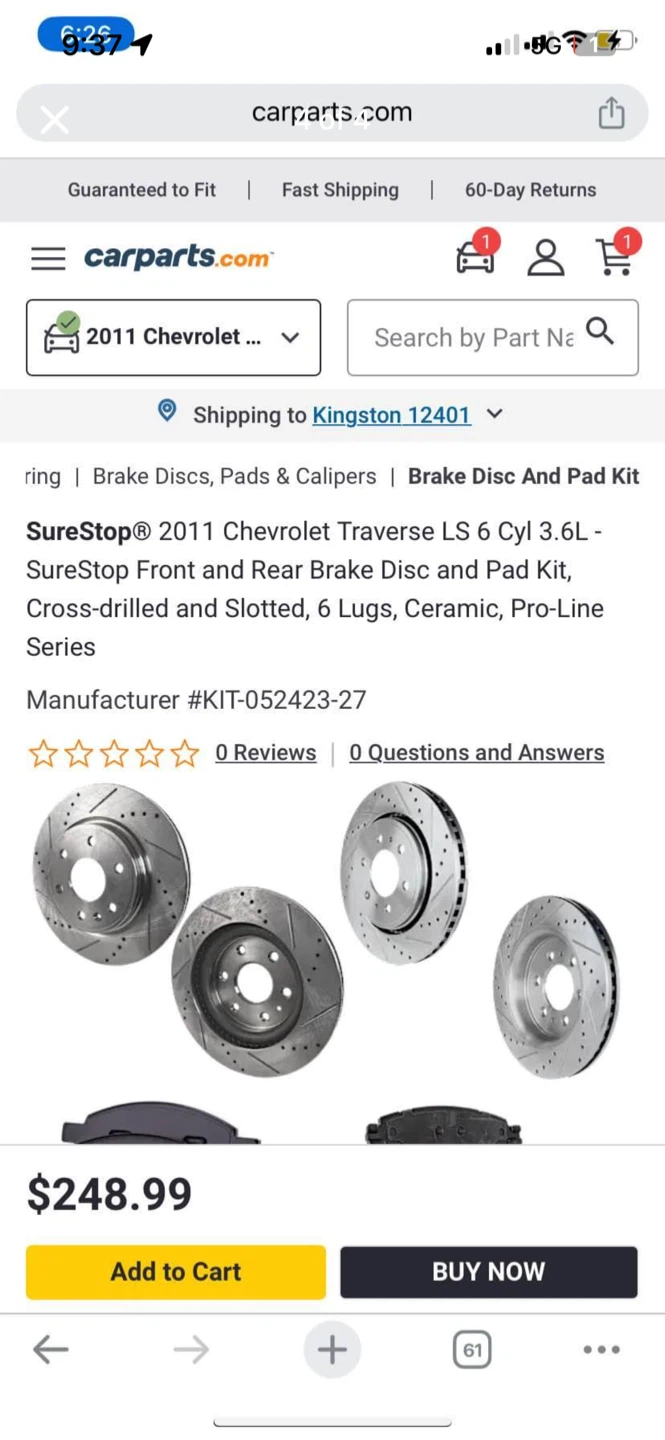 SureStop Brake Disc and Pad Kit - photo 2