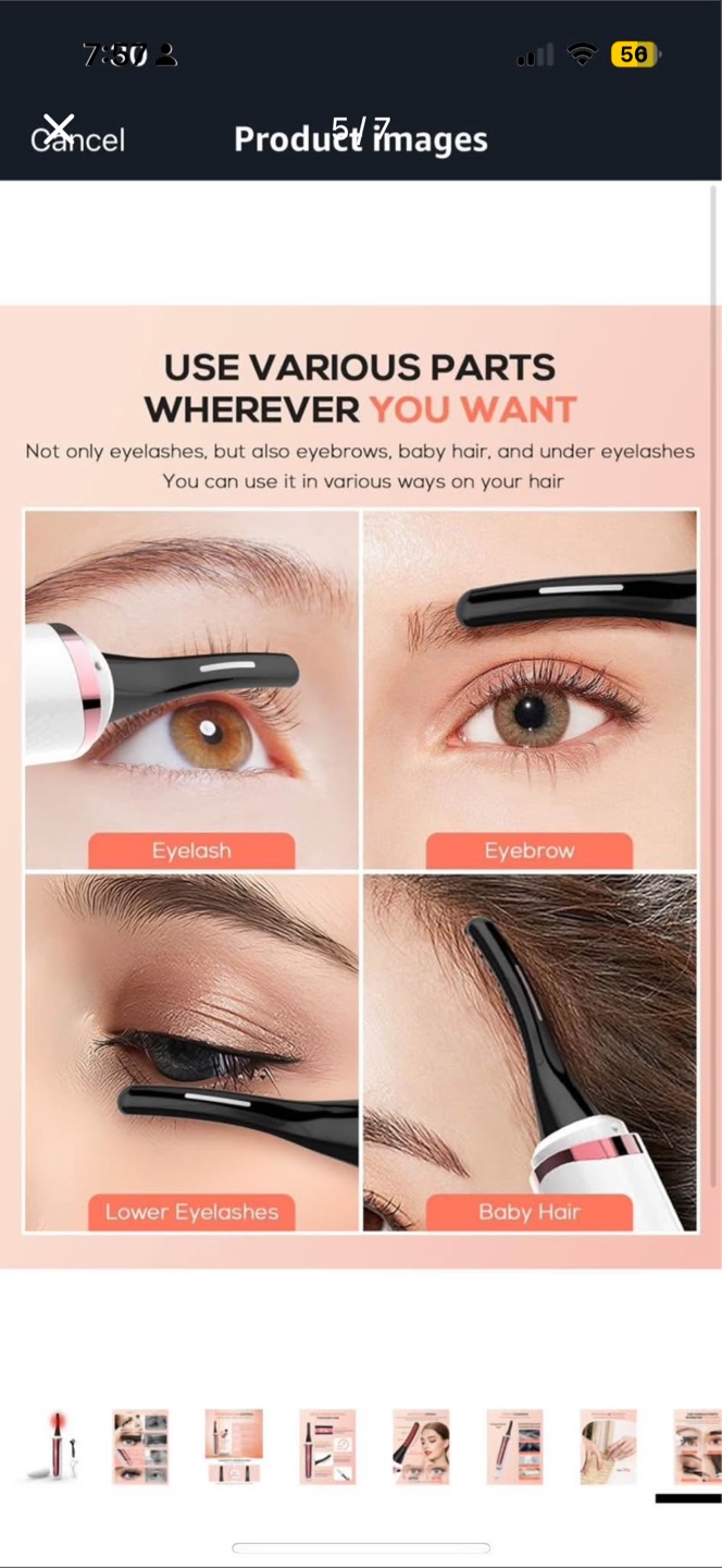 Heated Eyelash Curler - Type-C Charging