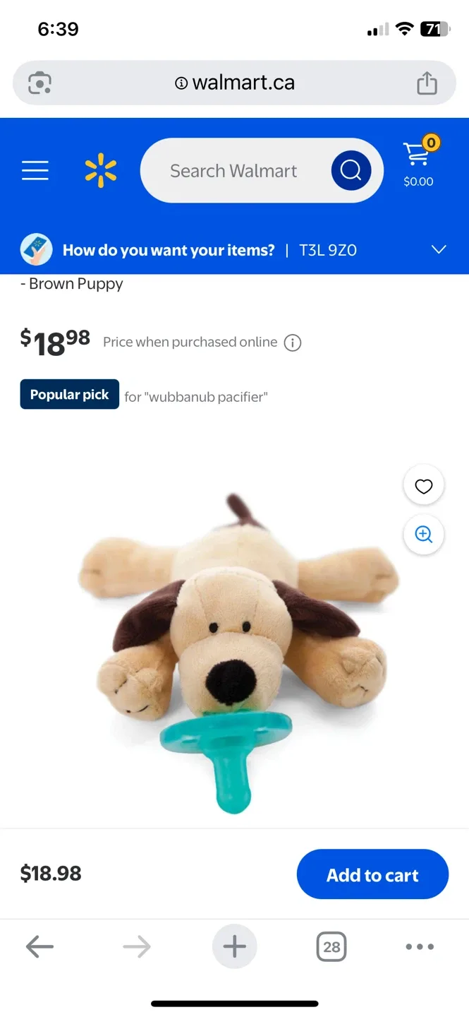 New WubbaNub Brown Puppy Pacifier image indicator(3)