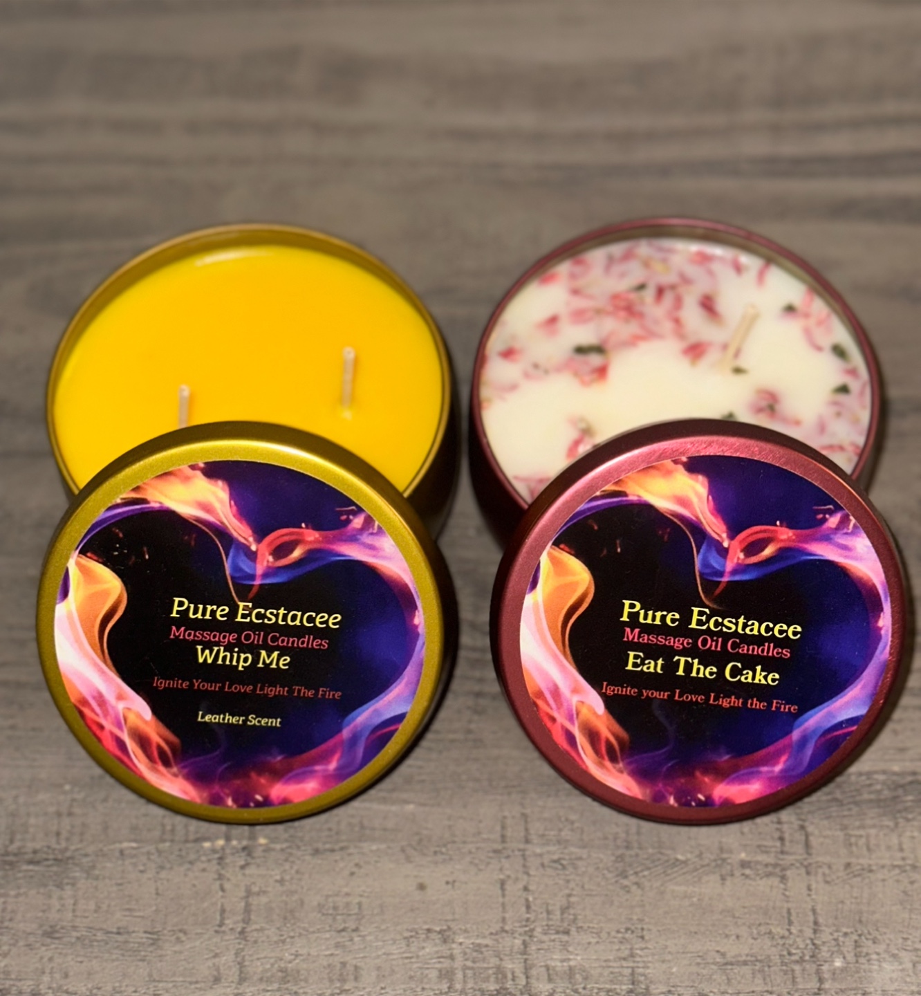 Pure Ecstacee Massage Oil Candles