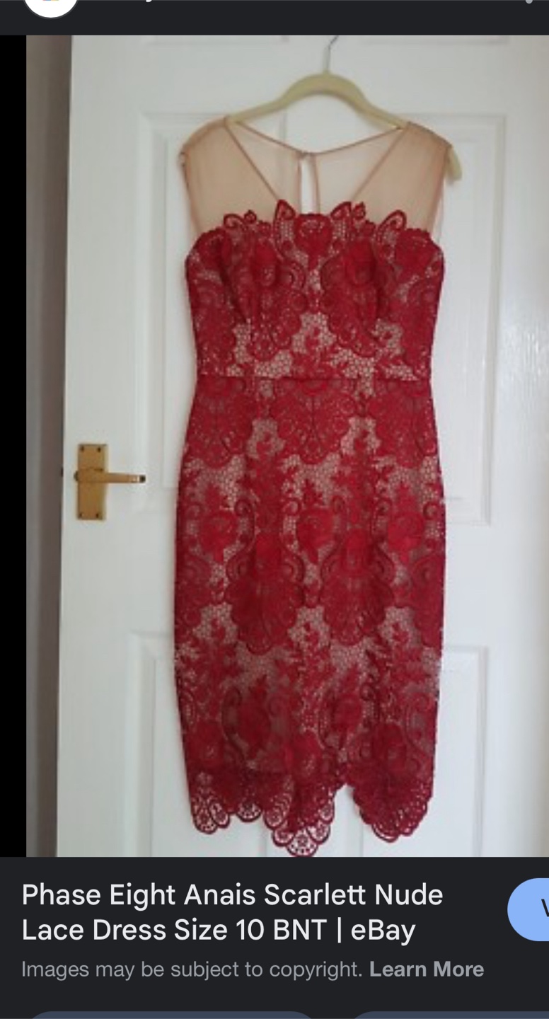 Phase Eight Anais Scarlett Lace Dress - Size 10 - photo 3