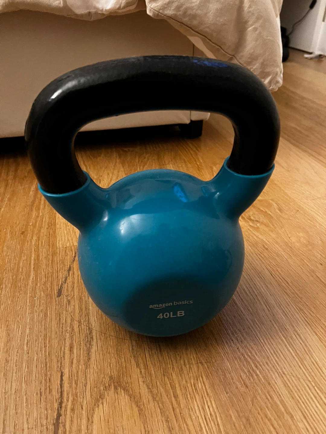 Amazon Basics 40LB Kettlebell - Teal