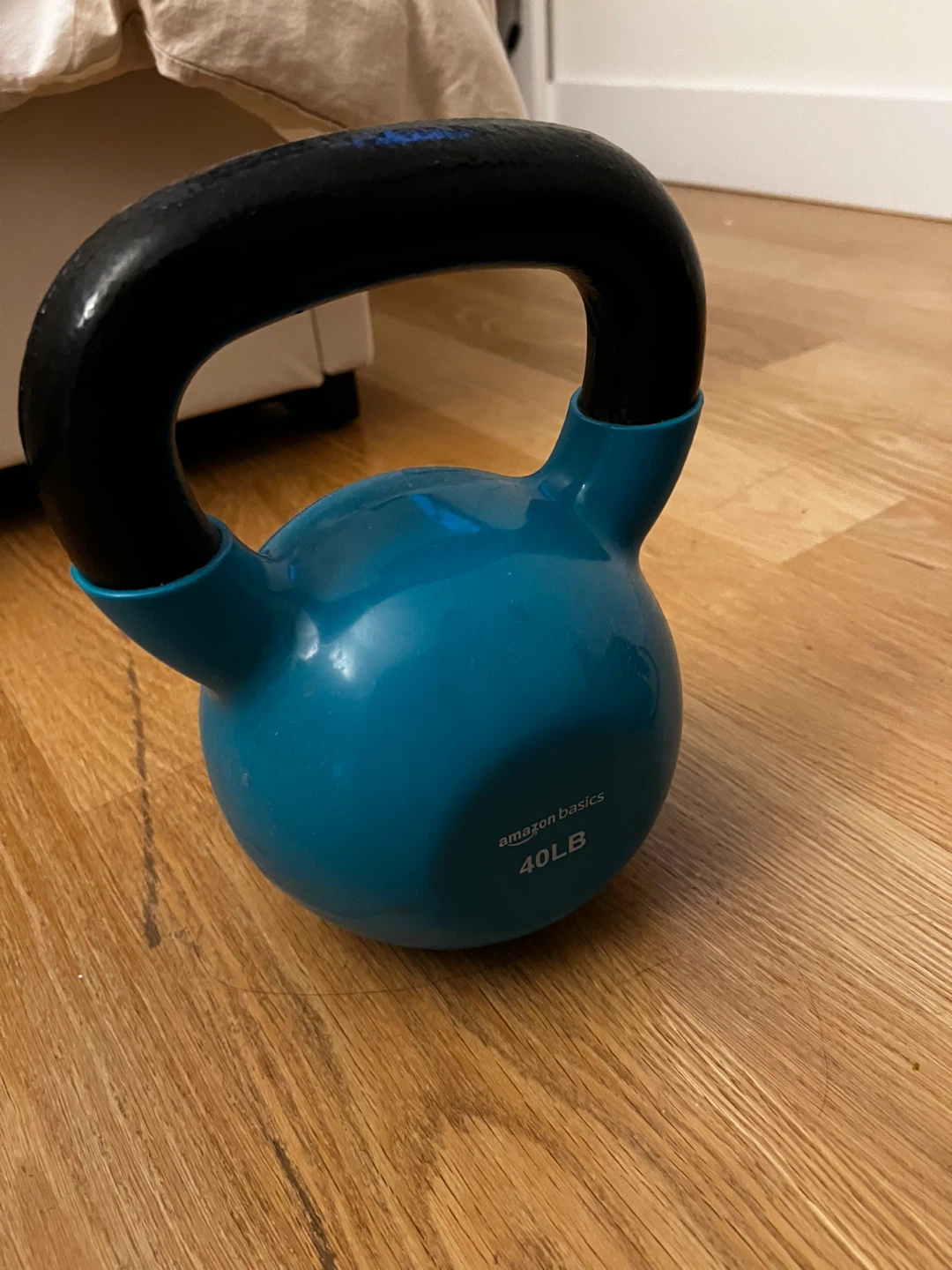Amazon Basics 40LB Kettlebell - Teal - photo 2